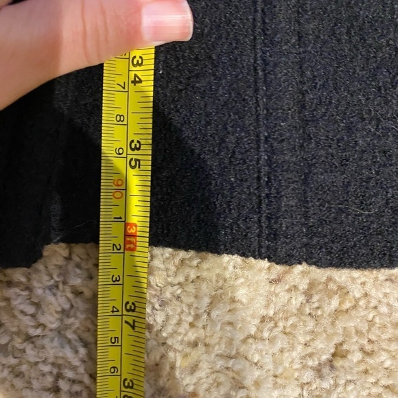 Club Monaco Women’s Wool & Leather Blend Moto Jacket Black Size Medium - Picture 7 of 7